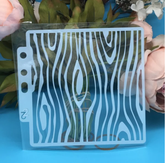 WOODEN SURFACE MINI STENCIL 13 BY 13 CM